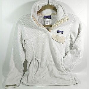 Patagonia Women's creamy white Re-Tool Snap-T Fleece Pullover Women Medium